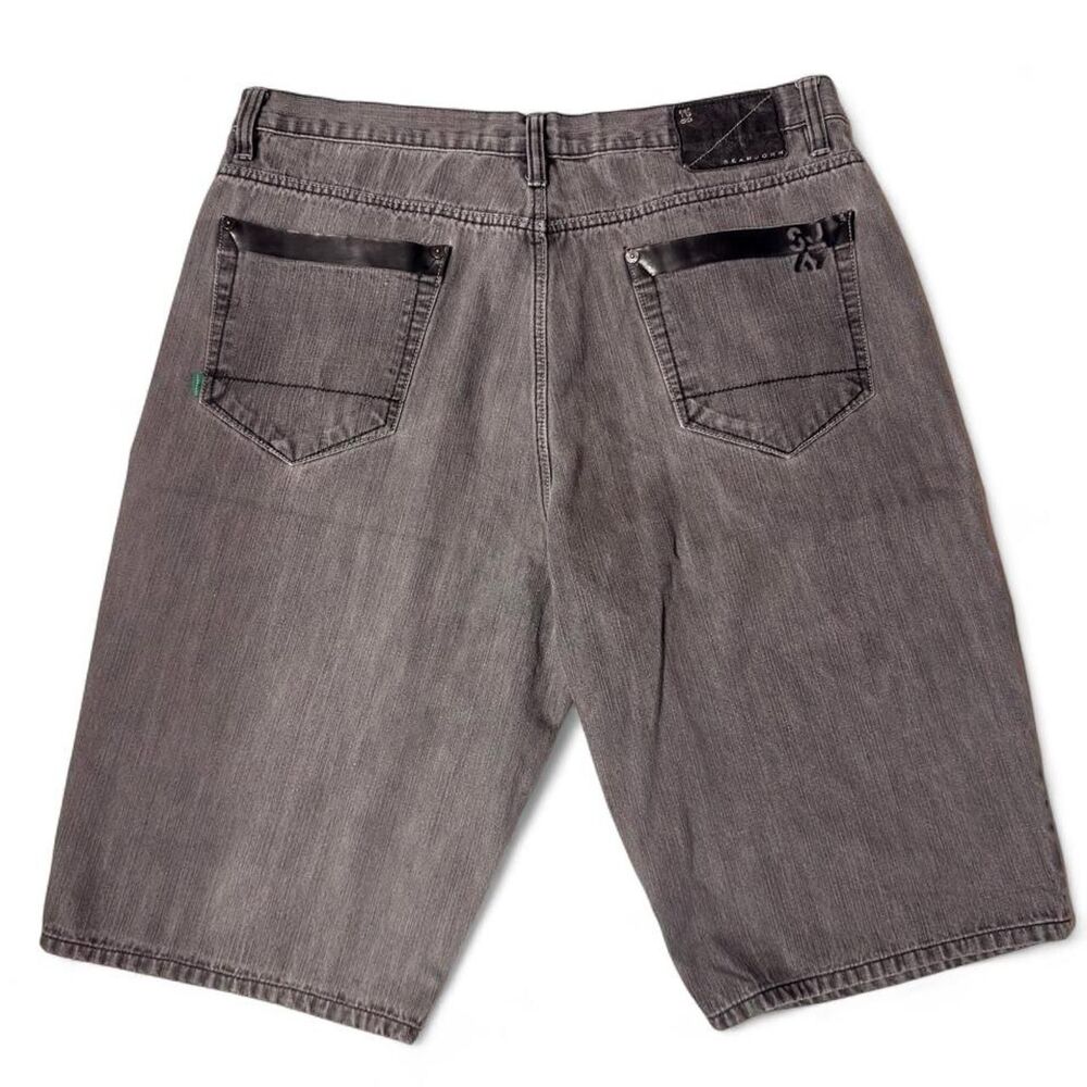 Sean-john Men's Grey and Black Shorts